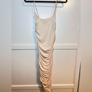 Oh Polly ivory body con dress